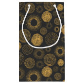 レトロホリデーゴールドバーストクリスマススパークラー スモールペーパーバッグ (裏面)