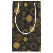 レトロホリデーゴールドバーストクリスマススパークラー スモールペーパーバッグ (正面)