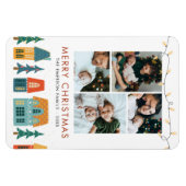 レトロホリデーハウスカード マグネット (横)