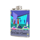 レトロホリデーパーティークリスマス応援フラスコ フラスク (左)