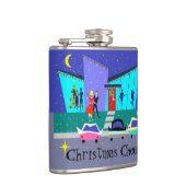 レトロホリデーパーティークリスマス応援フラスコ フラスク (右)