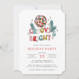 レトロホリデーパーティー 招待状