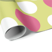 レトロホリデーピンクライムクリスマスラッピング紙 ラッピングペーパー (ロールコーナー)