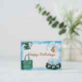 レトロホリデーブルース割引/ビジネス向けギフト 割引カード (スタンド正面)