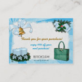 レトロホリデーブルース割引/ビジネス向けギフト 割引カード (裏面)