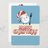 レトロホリデーベーキングクリスマスフードパーソナライズされた シーズンカード (正面/裏面)