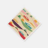 レトロホリデーベージュ スタンダードカクテルナプキン (角)