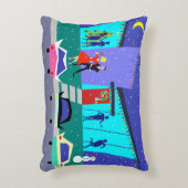 レトロホリデーマンガートンアクセントピロー アクセントクッション (正面(垂直))