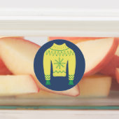 レトロホリデー醜いセータークリスマスパーティーシール ラベル (貼付)