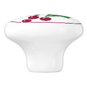 レトロホリーベリーIレッドトリム セラミックノブ (側面)