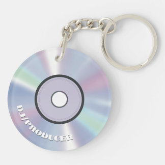 レトロホログラフィックミュージックプロデューサーDJ CD キーホルダー