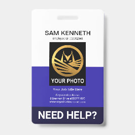 レトロホワイトブルーカラム医療ソーシャルワーク バッジ