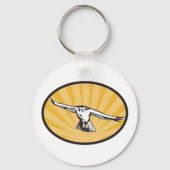 レトロホーク飛んでいる キーホルダー (裏面)