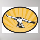 レトロホーク飛んでいる ポスター (正面)