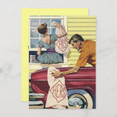 レトロホームが移動の発表を検出 案内状 (正面/裏面)