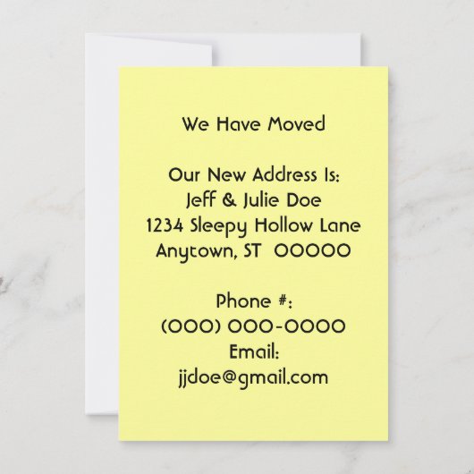 レトロホームが移動の発表を検出 案内状 (裏面)