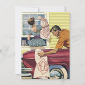 レトロホームが移動の発表を検出 案内状 (正面)