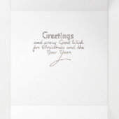 レトロホームミニマルズインウィンタースノー 三つ折りクリスマスカード (内部中)