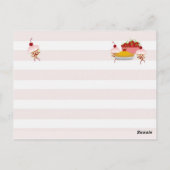 レトロホーム料理レシピ ポストカード (裏面)