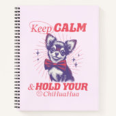 レトロボウタイチワホアグラフィック保-Calm引用文 ノートブック (正面)