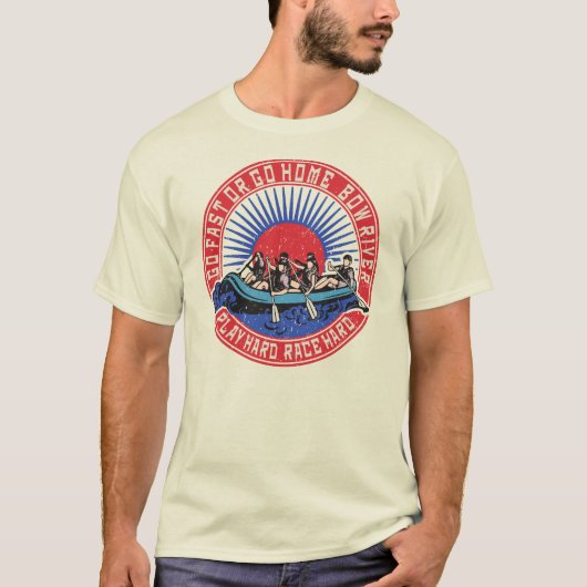 レトロボウリバーラフティング Tシャツ (正面)