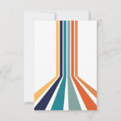 レトロボウリングの子供の誕生日パーティー サンキューカード (裏面)