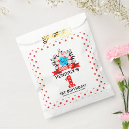 レトロボウリングキッズ 1歳誕生日パーティー フェイバーバッグ