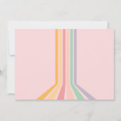 レトロボウリング キッズ バースデー フォト 招待状 (裏面)