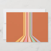 レトロボウリング キッズ バースデー フォト 招待状 (裏面)