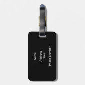 レトロボウルのサインゲームバッジ完璧なゲーム ラゲッジタグ (裏面縦)