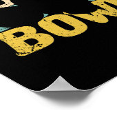 レトロボウル旧学校ボーリングヴィンテージボールピン ポスター (角)