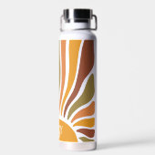 レトロボカラフルホヴィンテージサンライズ ウォーターボトル (背面)