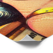 レトロボクシングガール漫画 ポスター (角)