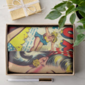 レトロボクシングガール漫画 薄葉紙 (ギフト)