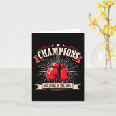 レトロボクシング手袋ボクサーへの贈り物を愛1 カード (黄色い花)