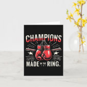 レトロボクシング手袋ボクサーへの贈り物を愛4 カード (黄色い花)