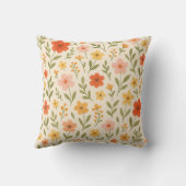 レトロボタニカル装飾用クッションソファまたはベッド クッション (裏面)