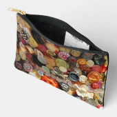 レトロボタンリストレット アクセサリーポーチ (見開き)