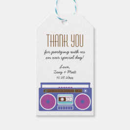 レトロボックスインディミキステープ結婚ズパープルインジゴ ギフトタグ