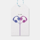 レトロボックスインディミキステープ結婚ズパープルインジゴ ギフトタグ (裏面)