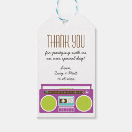 レトロボックスインディミキステープ結婚ズパープルライム ギフトタグ