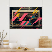 レトロボックス80のメンフィスのスタイリング ポスター (キッチン)