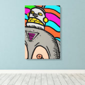 レトロボット キャンバスプリント (インサイチュ (ウッドフロア))