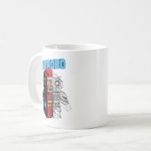レトロボット コーヒーマグカップ (正面左)