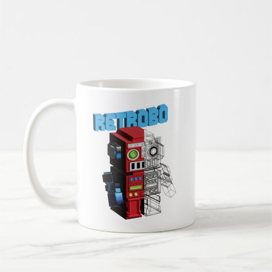 レトロボット コーヒーマグカップ (左)