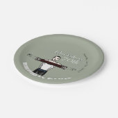 レトロボディビル70thバースデーパーティーPプレート ペーパープレート (アングル)