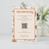 レトロボヘミ結婚アンフローラの詳細QRコード エンクロージャーカード (スタンド正面)