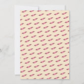 レトロボホおもしろい手作りカスタムブライダルシャワー 招待状 (裏面)