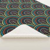 レトロボホアーチパターン シェルパブランケット (3/4)