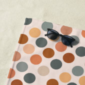 レトロボホウォーターカラードットニュートラル ビーチタオル (インサイチュ)